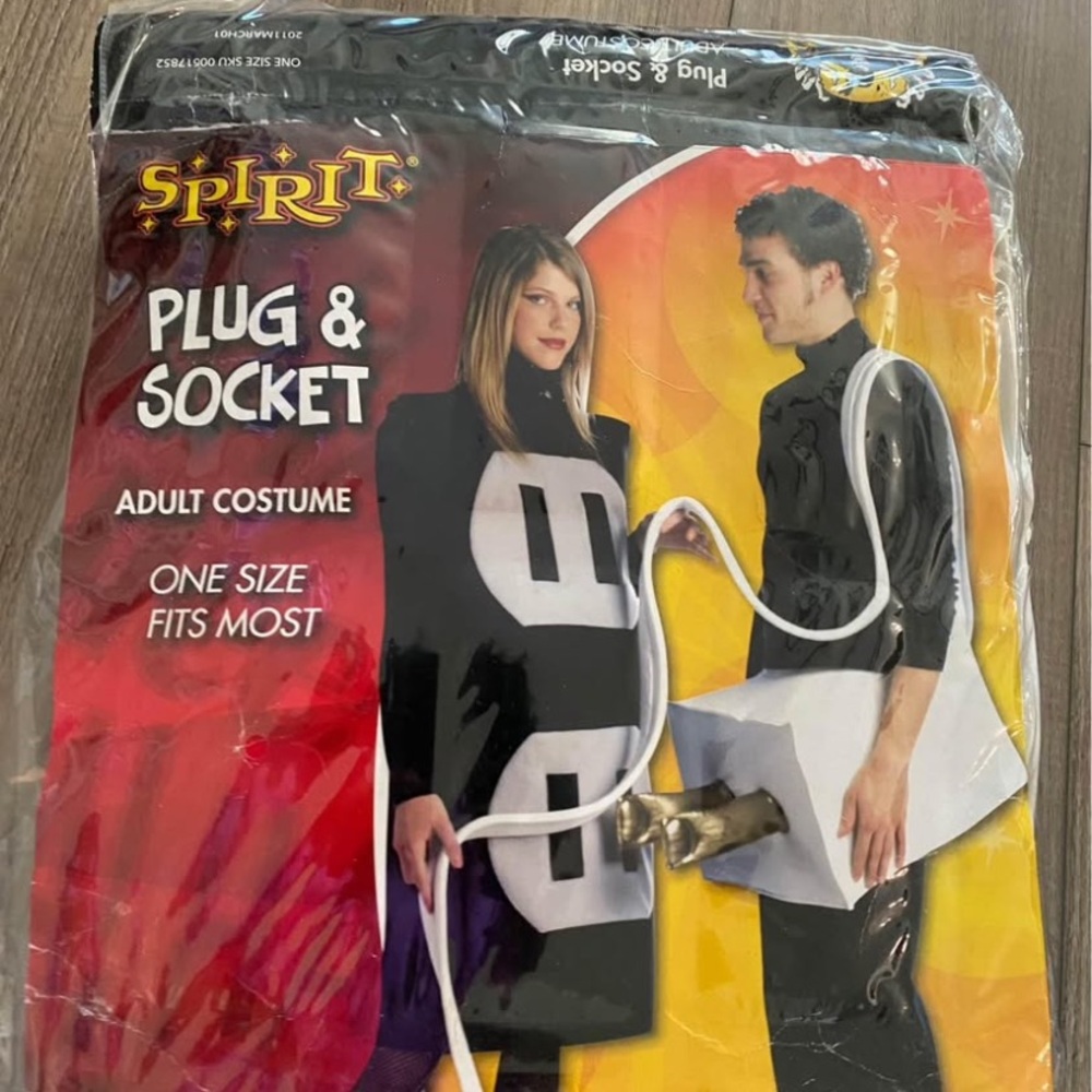 Black and White Plug & Socket Costume